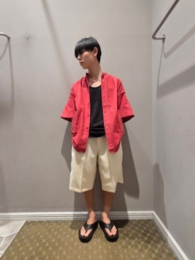 「HAVERSACK（ハバーザック）のアイテム」を使った、Shunさん（メンズ・167cm）の夏コーディネート