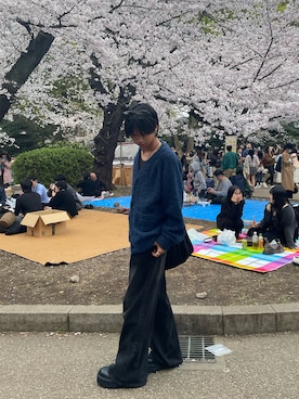 「CALLNE（カルネ）のアイテム」を使った、amos82amos80さん（メンズ・172cm）の春コーディネート