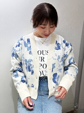 「LOWRYS FARM（ローリーズファーム）のＣＯＮＥ／アシメタイトスカート　252608（スカート）」を使った、mimuさん（レディース・154cm）の春コーディネート