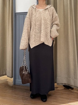 「アイテム（タンクトップ）」を使った、mimuさん（レディース・154cm）の秋コーディネート