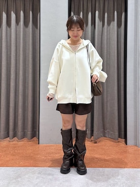 「LOWRYS FARM（ローリーズファーム）のアイテム（ハンドバッグ）」を使った、mimuさん（レディース・154cm）の秋コーディネート