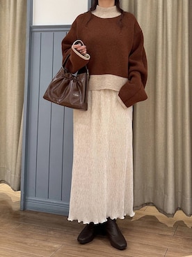 mimuさん（レディース・154cm）の冬コーディネート