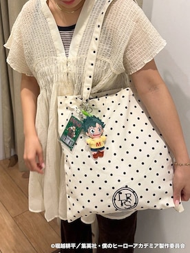 「アイテム（キーホルダー）」を使った、mimuさん（レディース・154cm）の夏コーディネート