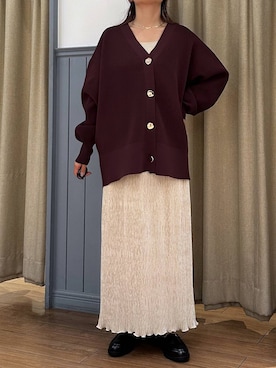 「アイテム（タンクトップ）」を使った、mimuさん（レディース・154cm）の秋コーディネート