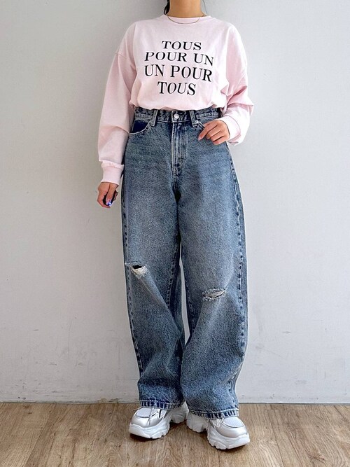 mimu(LOWRYS FARM 本部)｜LOWRYS FARMのTシャツ/カットソーを使ったコーディネート - WEAR