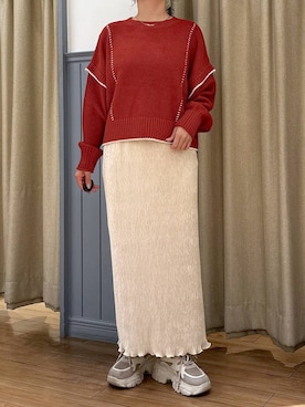 「ウエストゴム」｜mimuさん（レディース・154cm）の秋コーディネート