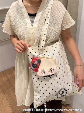 「アイテム（ポーチ）」を使った、mimuさん（レディース・154cm）の夏コーディネート