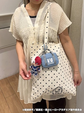 「アイテム（キーホルダー）」を使った、mimuさん（レディース・154cm）の夏コーディネート