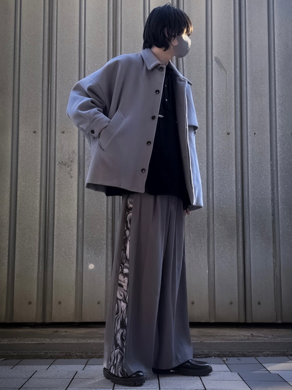 CASPER JOHN（キャスパージョン）の「Tweed gimmick shirts