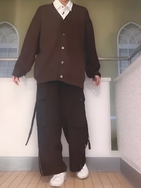 「Loose/ルース（ルース）のアイテム」を使った、umiさん（メンズ・180cm）の秋コーディネート
