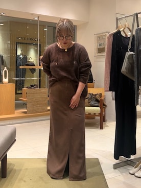 「アイテム（その他アンダーウェア/インナー）」を使った、モリさん（レディース・151cm）の秋コーディネート