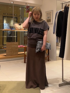 「アイテム（スウェット）」を使った、モリさん（レディース・151cm）の夏コーディネート