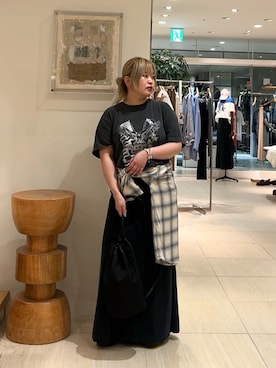 「アイテム（リング）」を使った、モリさん（レディース・151cm）の夏コーディネート