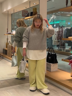 「イエベ春」｜モリさん（レディース・151cm）の冬コーディネート