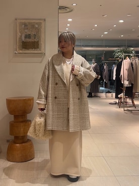 「アイテム（チョーカー）」を使った、モリさん（レディース・151cm）の冬コーディネート