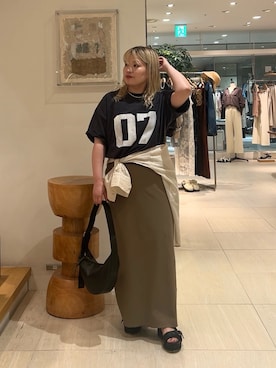 「シアーシャツ」｜モリさん（骨格ストレート・レディース・151cm）の夏コーディネート