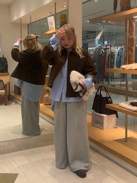 「GALLARDAGALANTE（ガリャルダガランテ）のアイテム」を使った、モリさん（レディース・151cm）の秋コーディネート