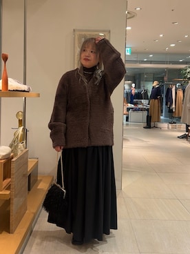 「アイテム（チョーカー）」を使った、モリさん（レディース・151cm）の冬コーディネート