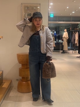 「アイテム（チョーカー）」を使った、モリさん（レディース・151cm）の冬コーディネート