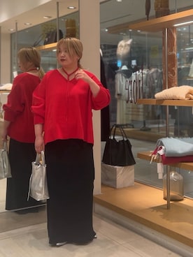 「アイテム（トートバッグ、シルバー系）」を使った、モリさん（レディース・151cm）の秋コーディネート