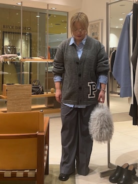 「アイテム（ブレスレット）」を使った、モリさん（レディース・151cm）の秋コーディネート