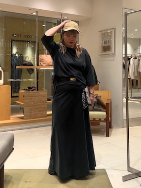 「秋服」｜「アイテム（帽子）」を使った、モリさん（レディース・151cm）の秋コーディネート