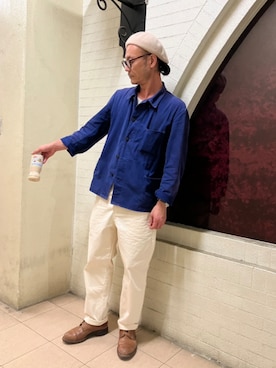 「無印良品（ムジルシリョウヒン）のアイテム（パンツ）」を使った、frisbyさん（メンズ・177cm）の春コーディネート