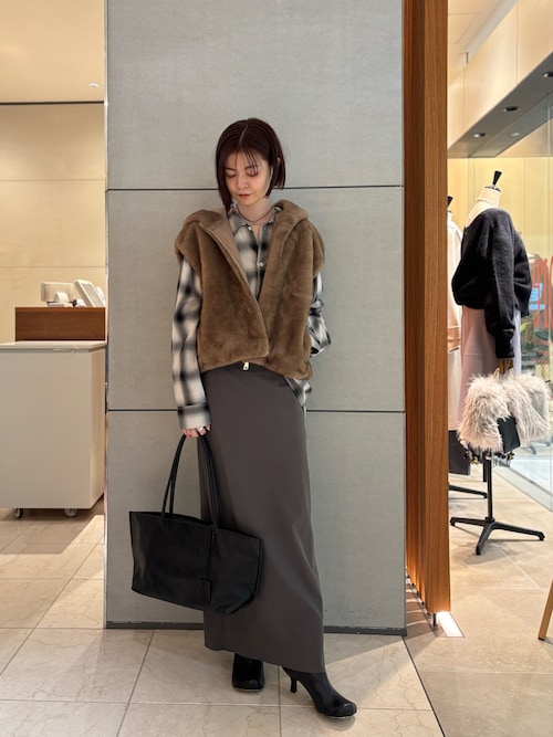 セール】【プラスワンで着映え！】フーディーファーベスト（ベスト