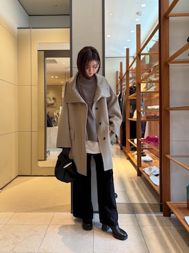 「アイテム（トートバッグ）」を使った、gg_chie.yさん（レディース・158cm）の秋コーディネート