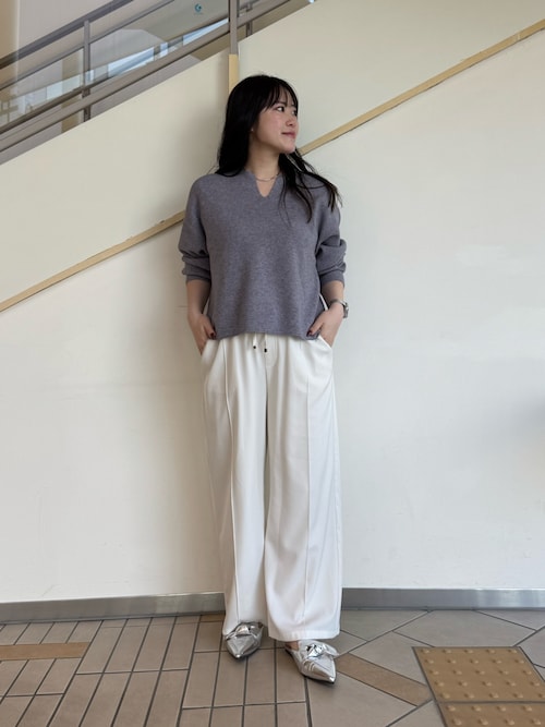 3kg見え／サイズ展開あり／美脚】トロミイージーパンツ（その他