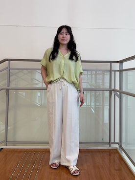 「アイテム（シャツ/ブラウス）」を使った、723ncさん（レディース・160cm）の夏コーディネート