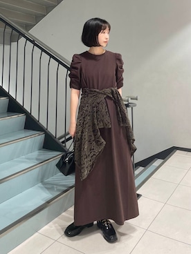 「KBF（ケイビーエフ）のヴィンテージビットローファー（ローファー）」を使った、うえさん（レディース・154cm）の夏コーディネート