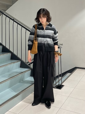「アイテム（イエロー系）」を使った、うえさん（レディース・154cm・30代）の秋コーディネート