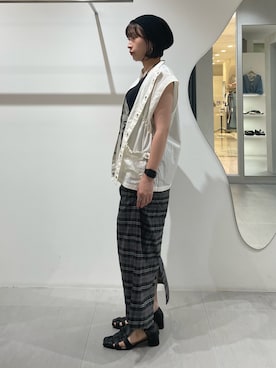 「アイテム（ニットキャップ/ビーニー）」を使った、うえさん（レディース・154cm・30代）の夏コーディネート