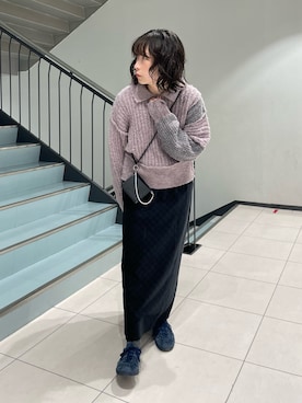 「アイテム（財布）」を使った、うえさん（レディース・154cm）の秋コーディネート