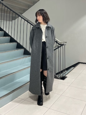 「KBF（ケイビーエフ）のシンプルショートパンツ（その他パンツ）」を使った、うえさん（骨格ウェーブ・レディース・154cm）の冬コーディネート