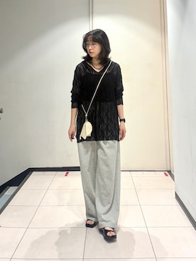 「KBF（ケイビーエフ）のアイテム（アクセサリー）」を使った、うえさん（レディース・154cm）の夏コーディネート