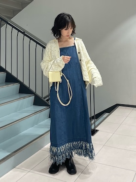 「アイテム（ワンピース/ドレス）」を使った、うえさん（レディース・154cm・30代）の秋コーディネート