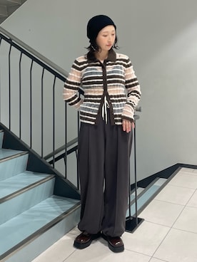 「アイテム（ニットキャップ/ビーニー）」を使った、うえさん（レディース・154cm・30代）の夏コーディネート