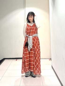 「アイテム（その他雑貨）」を使った、うえさん（レディース・154cm）の春コーディネート