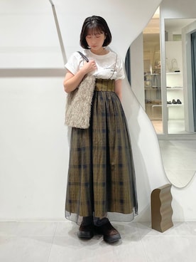 「30代ファッション」｜うえさん（レディース・154cm）の夏コーディネート