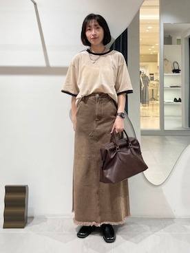 「アイテム（チョーカー）」を使った、うえさん（レディース・154cm）の夏コーディネート
