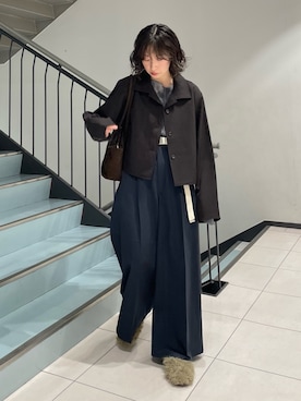 「アイテム（その他アウター）」を使った、うえさん（レディース・154cm）の秋コーディネート