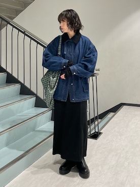 「アイテム（ブルゾン）」を使った、うえさん（レディース・154cm）の秋コーディネート
