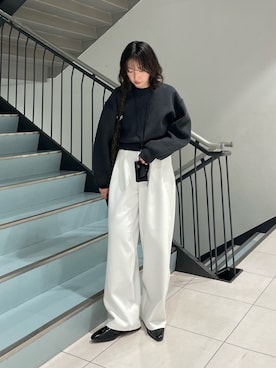 「アイテム（トートバッグ）」を使った、うえさん（レディース・154cm・30代）の冬コーディネート