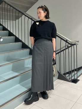 「アイテム（ブーツ）」を使った、うえさん（レディース・154cm・30代）の夏コーディネート