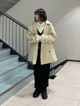 「アイテム（ワンピース）」を使った、うえさん（レディース・154cm・30代）の冬コーディネート