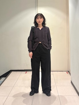 「KBF（ケイビーエフ）のアイテム」を使った、うえさん（レディース・154cm）の春コーディネート