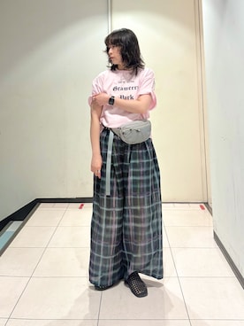 「KBF（ケイビーエフ）のアイテム」を使った、うえさん（レディース・154cm）の春コーディネート