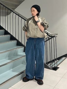 「アイテム（ブルゾン）」を使った、うえさん（レディース・154cm・30代）の夏コーディネート